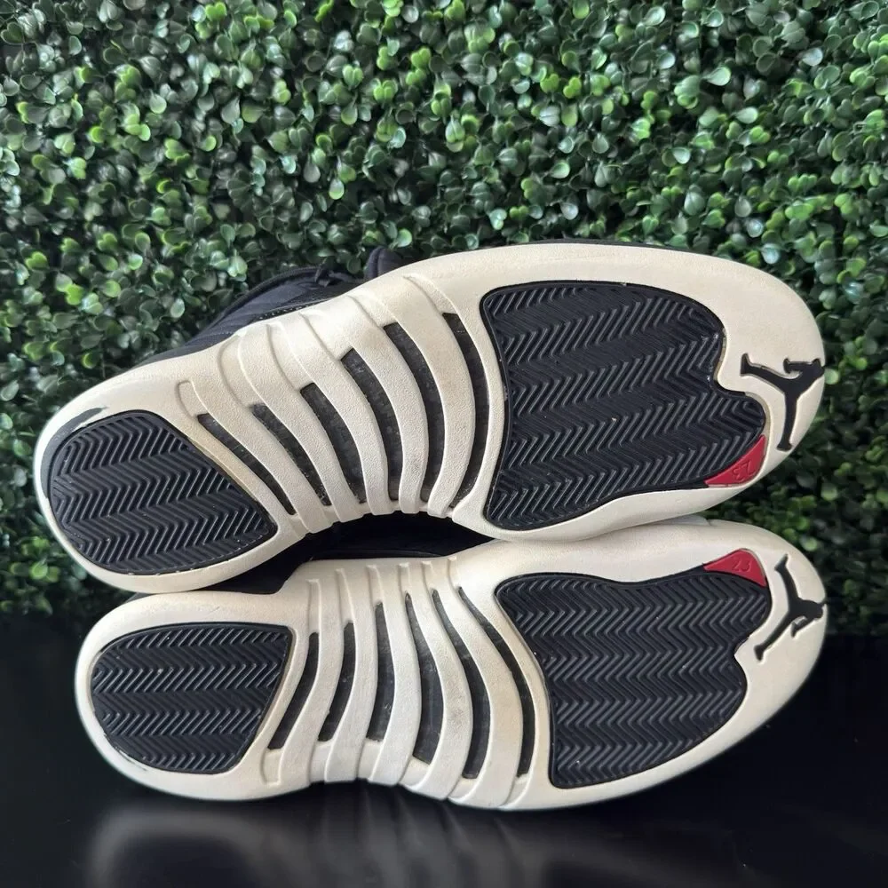 USED Nike Air Jordan 12 Retro Neoprene Nylon Black Gym Red Men’s 12 130690-004